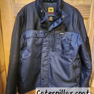 Caterpillar Men's Dark Blue and Black Performance Jacket